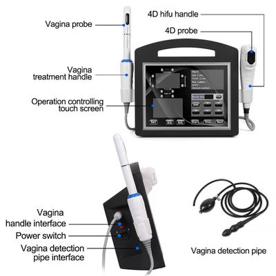 Simultaneous Vertical HIFU Face and Body Contouring Beauty Machine with Adjustable Energy