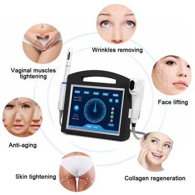 Simultaneous Vertical HIFU Face and Body Contouring Beauty Machine with Adjustable Energy