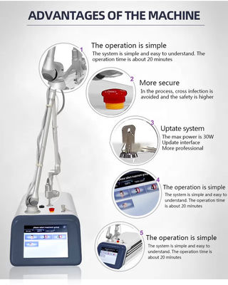 Air Cooled 40 Watts Fractional CO2 Laser Device For Skin Rejuvenation