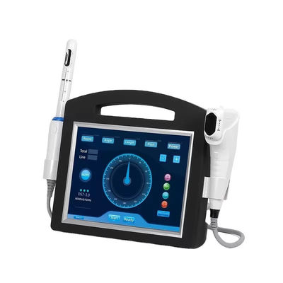 Simultaneous Vertical HIFU Face and Body Contouring Beauty Machine with Adjustable Energy